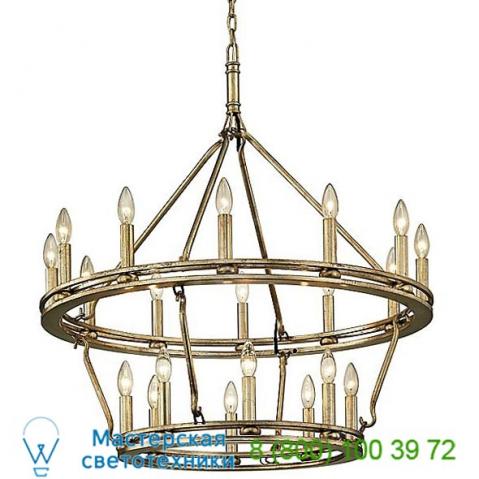 Troy lighting f6238 sutton tiered chandelier, светильник