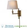Paulo pivoting wall sconce visual comfort tob 2202bz-np, встраиваемый в стену светильник