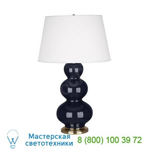 Large triple gourd with silver base robert abbey cf42x, настольная лампа