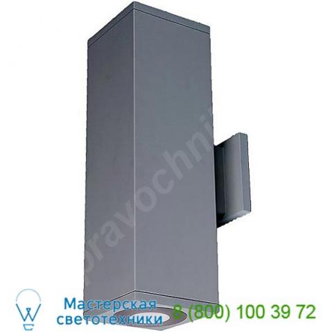 Wac lighting dc-ws06-u827b-bk cube architectural 6" ultra narrow led wall sconce, уличный настенный