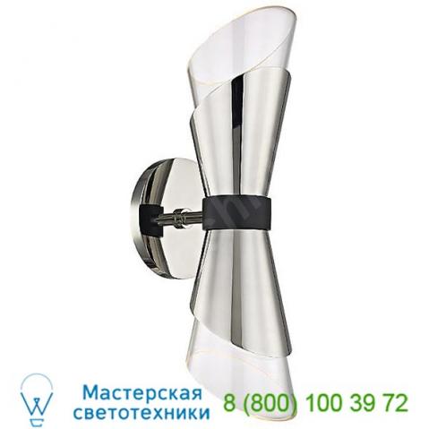 H130102-agb/bk mitzi - hudson valley lighting angie double wall sconce, настенный светильник
