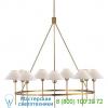 Hackney 9-light chandelier sp 5014bz-np visual comfort, светильник