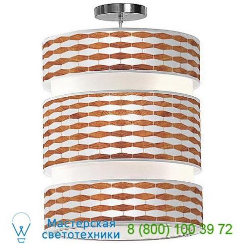 Jefdesigns weave 3 triple tiered pendant light jd_weave3_ebony_lena16, светильник