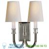 Tob 2328bz-np visual comfort modern library 2-light wall light, настенный светильник бра