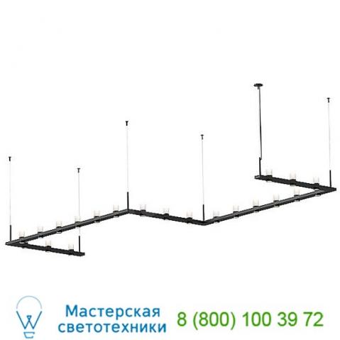 Sonneman lighting 20qkz46b intervals zig-zag led pendant light, светильник