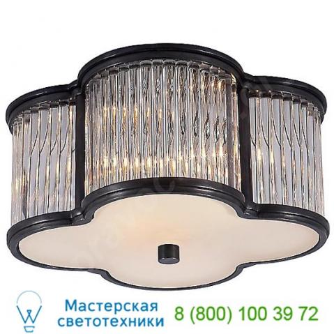 Ah 4014gm/cg-fg visual comfort basil flush mount ceiling light with clear glass rods, светильник