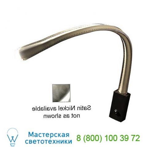 Contardi lighting ob-acam. 000892 flexiled leather wall light (ivory/nickel/small) - open box