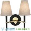 Robert abbey ventana double wall sconce 771, настенный светильник бра