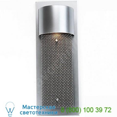 Hammerton studio mesh outdoor short panel wall sconce odb0031-19-ag-m1-g1, уличный настенный