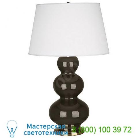 Robert abbey large triple gourd with silver base cf42x, настольная лампа