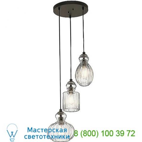 Kichler 43952ni riviera multi-light pendant light, светильник