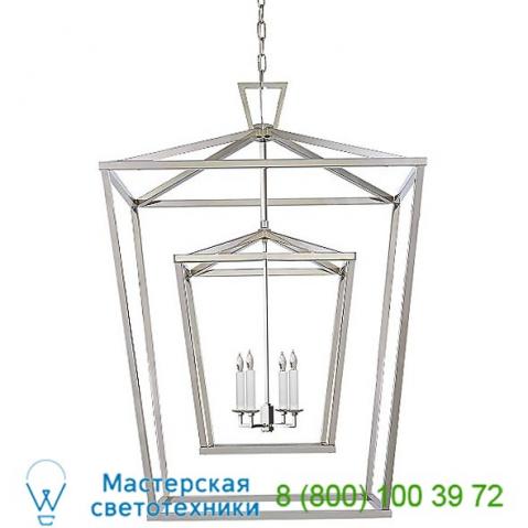 Darlana double cage lantern pendant light chc 2199pn visual comfort, светильник