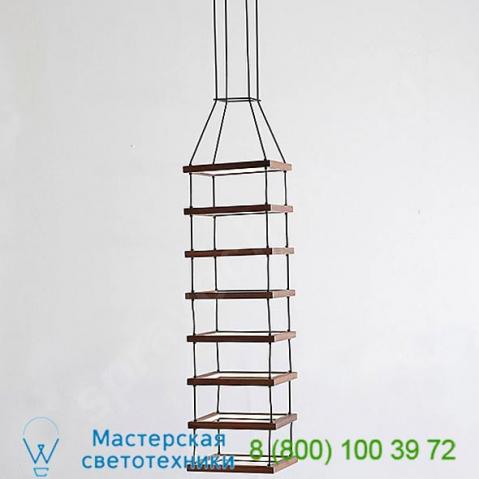 Pillar tall led pendant light pilr smalltall w. Oak black hollis+morris, подвесной светильник