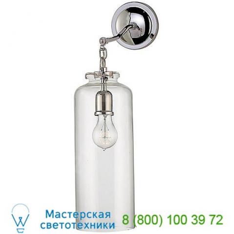 Visual comfort katie cylinder bathroom wall light tob 2226bz/g3-cg, настенный бра