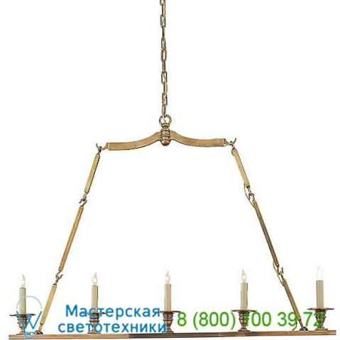 Flat line 5-light linear suspension light visual comfort chc 1441ab, светильник