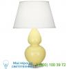 Double gourd lucite table lamp - large a606 robert abbey, настольная лампа