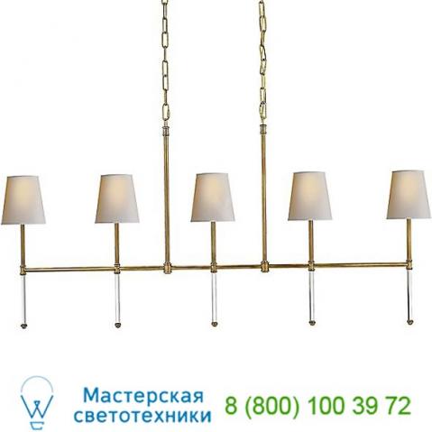 Sk 5055bz-np camille 5-light linear suspension light visual comfort, светильник