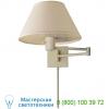 Classic swing arm wall sconce with linen shade 92000d an-l visual comfort, бра