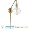 Riley glass swing arm wall sconce mitzi - hudson valley lighting hl111101g-agb, бра