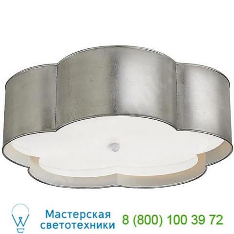 Visual comfort ks 4118bsl/wht-fa bryce flower flush mount ceiling light, светильник