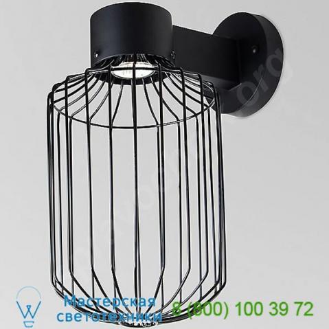 Sultana cylinder led outdoor wall light sultana-c-wall-led-bk besa lighting, уличный настенный