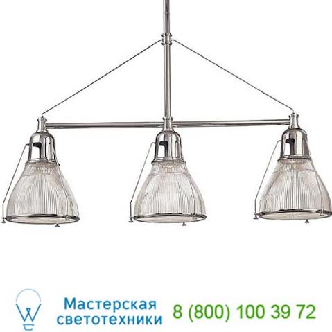 Haverhill three light island light 7313-pn hudson valley lighting, подвесной светильник