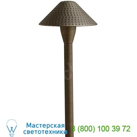 16010mz hinkley lighting hardy island hammered path light, ландшафтный светильник