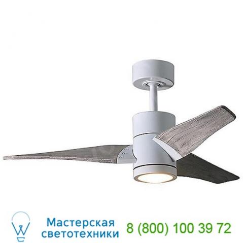 Super janet ceiling fan atlas fan company sj-bk-bw-42, светильник