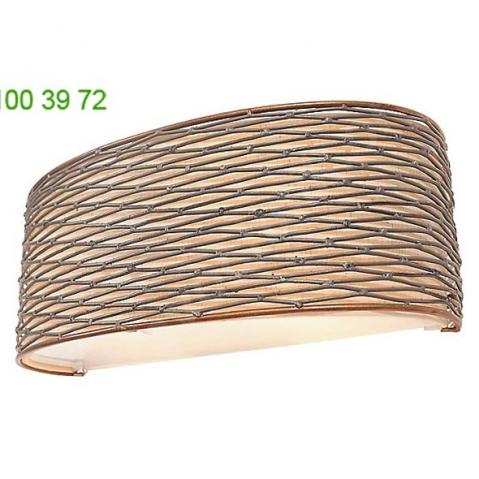 Flow 2 light vanity light with silk shade 241b02ho varaluz, светильник для ванной