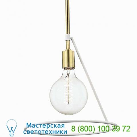 H245701-agb/wh dana angled pendant light mitzi - hudson valley lighting, светильник