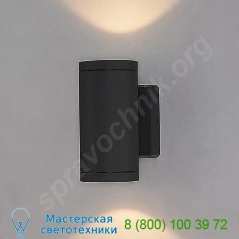 Bruck lighting cylinder two light outdoor wall sconce 105010bk, уличный настенный светильник