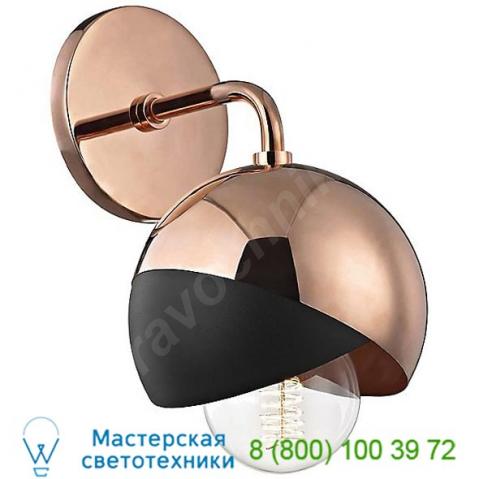 Mitzi - hudson valley lighting emma wall sconce h168101-agb/bk, настенный светильник