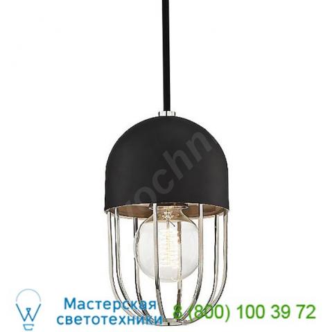 Mitzi - hudson valley lighting haley pendant light h145701-agb/bk, подвесной светильник
