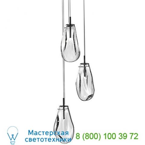 2971. 25c liquid 3-light round led pendant light sonneman lighting, светильник
