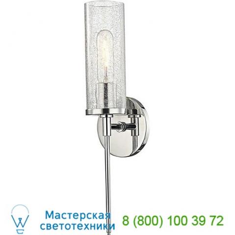 Olivia glass wall sconce h220101-agb mitzi - hudson valley lighting, настенный светильник