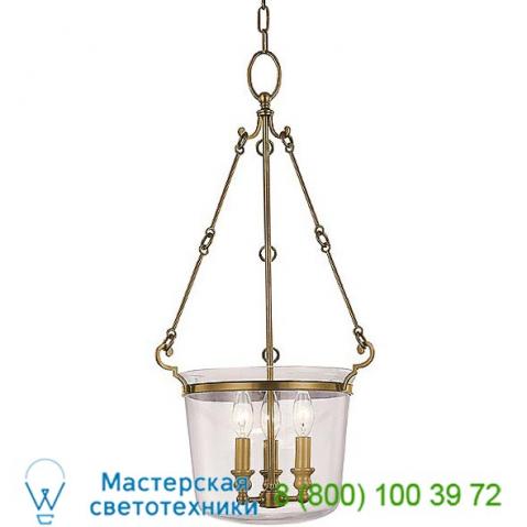Quinton pendant light (aged brass/small) - open box return ob-131-agb hudson valley lighting