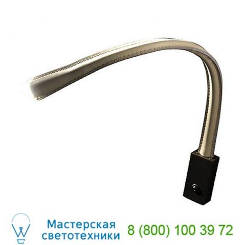 Ob-acam. 000354 contardi lighting flexiled leather wall light (ivory/bronze/small) - open box