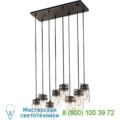 Brinley linear chandelier 42890ni kichler, светильник