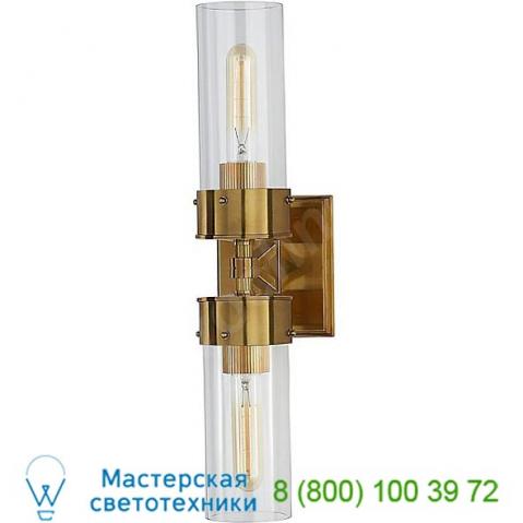 Tob 2315bz/hab-cg visual comfort marais 2-light bathroom wall light, настенный бра