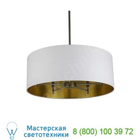 9050bn-wht lights up! Walker 5-arm drum chandelier light, светильник