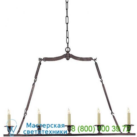 Visual comfort flat line 5-light linear suspension light chc 1441ab, светильник