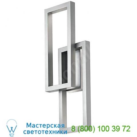 Rettangolo led outdoor wall sconce kichler 49802plled, уличный настенный светильник