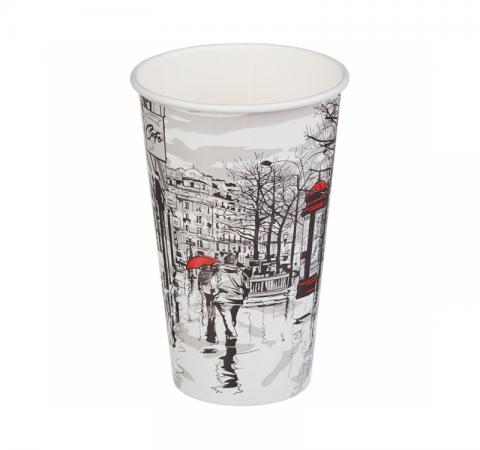 Стакан бумажный 1сл 400 млдля горячего big city life