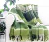 Плед из новозеландской шерсти зеленый