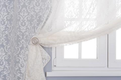 Тюль полупрозрачный с вензелем. Москва