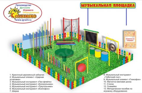 Творческие музыкальные площадки для детских садов. Краснодар