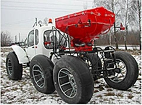 Разбрасыватель удобрений роса самоходный