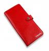 Кожаный портмоне longer, флотер красный.