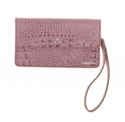 Кожаный кошелек bergamo, кайман пыльная роза.. Москва