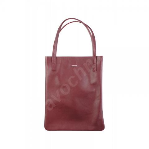 Кожаная сумка-шоппер charlotte, флотер бордо.. Москва